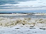 Die Ostsee bei Brodten im März 18